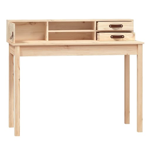 NNEVL Desk 110x50x93 cm Solid Wood Pine