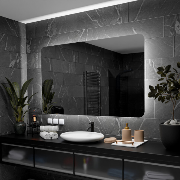 Lustro Podświetlane Led Monaco-70Cm, 50Cm