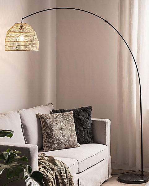 Lampadaire GUAVIARE Rotin Beige