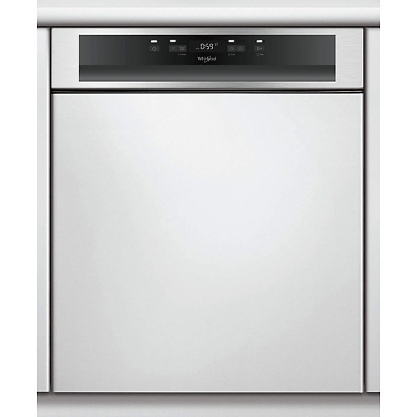 Lave-vaisselle intégrable encastrable bandeau Inox 46dB 14 couverts 60cm Moteur induction WHIRLPOOL