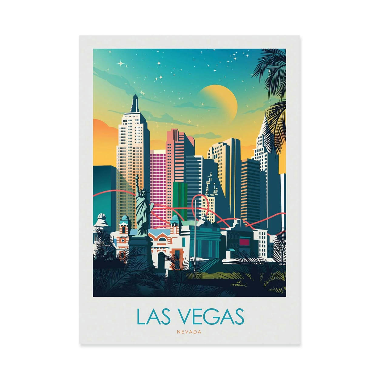 STUDIO INCEPTION - LAS VEGAS - STUDIO INCEPTION - Affiche d'art 50 x 70 cm