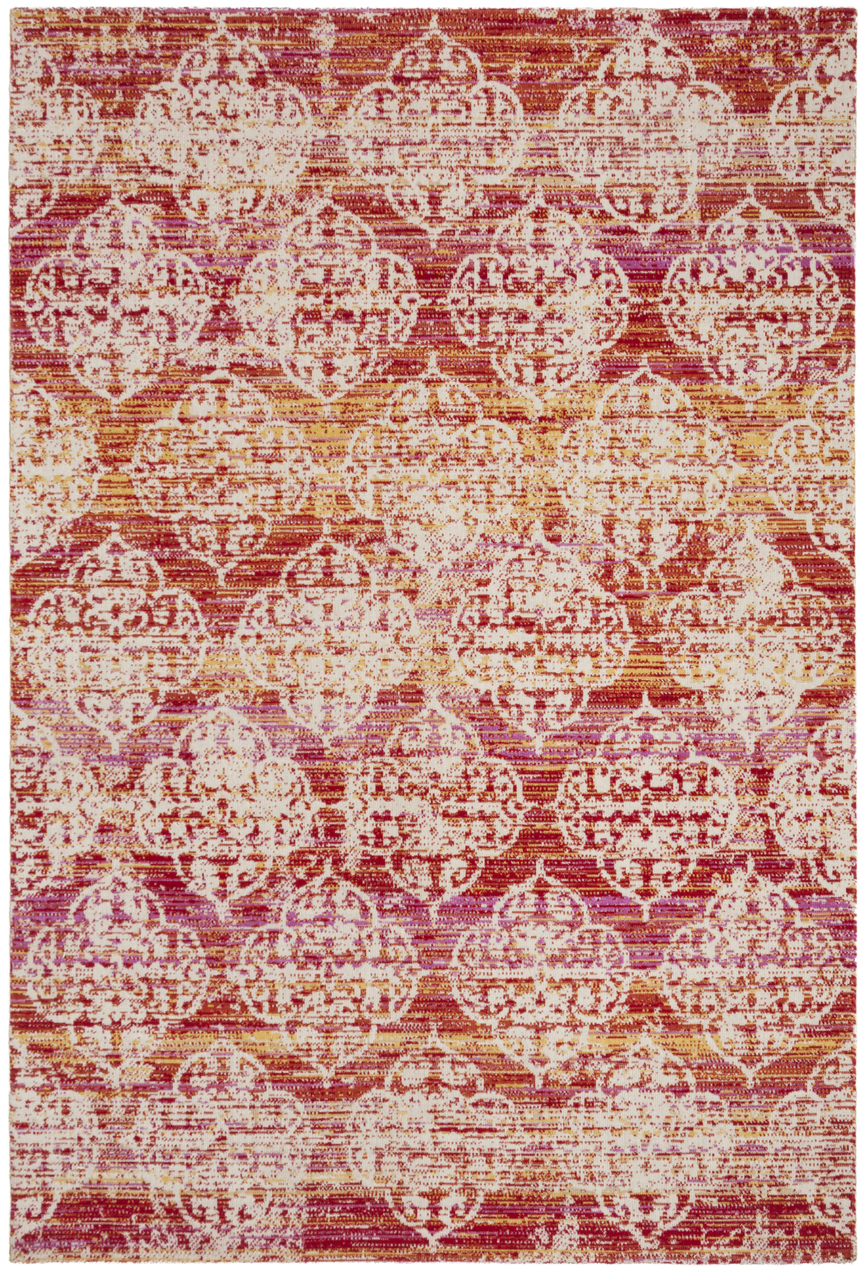 MONTAGE - Tapis interieur & exterieur en rose & multi, 122 x 183 cm