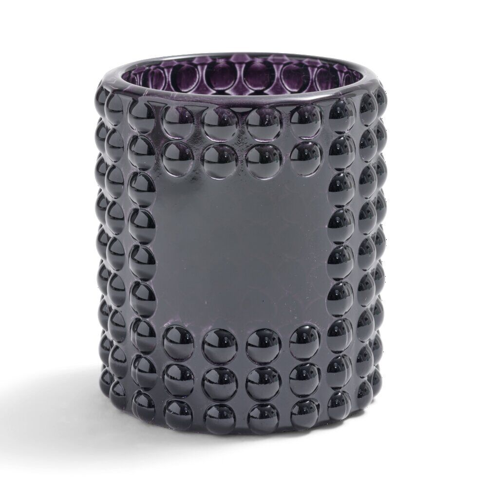 Bougeoir bubble noir Ø7,8cm