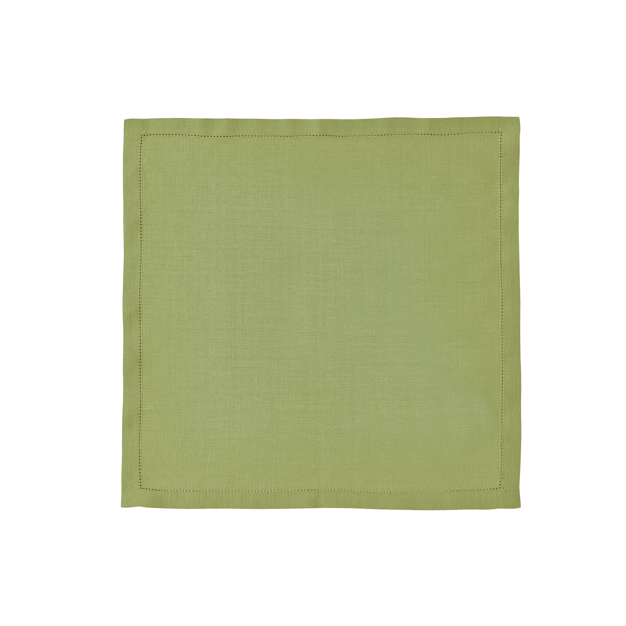 FLORENCE - Serviette de table en lin vert 50x50