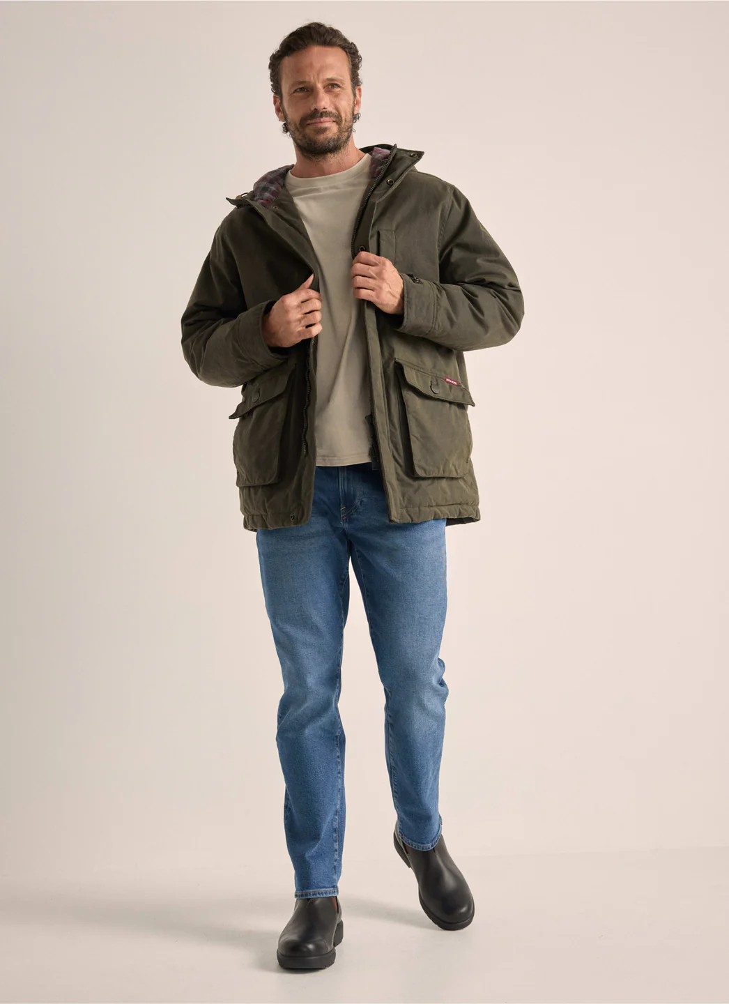 Vintage Wax Padded Anorak