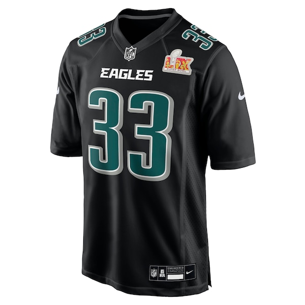 Cooper DeJean Philadelphia Eagles Nike Super Bowl LIX Fashion Game Player Jersey - Carbon Black