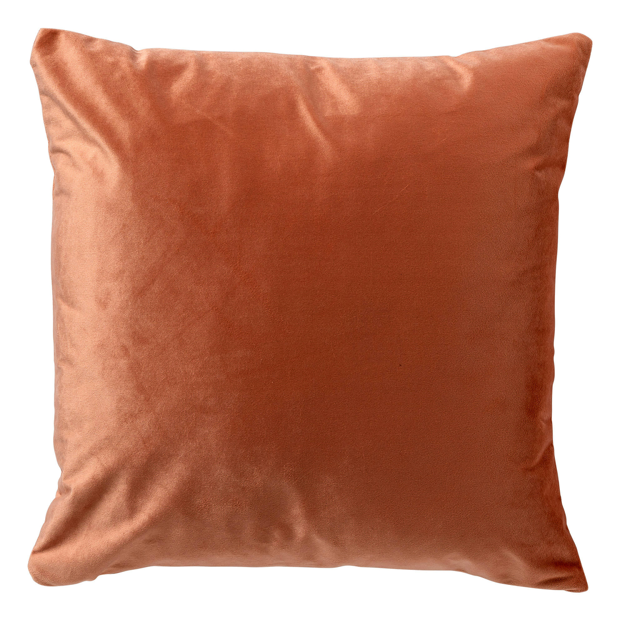 - Coussin - rose en velours 45x45 cm avec motif fleuri