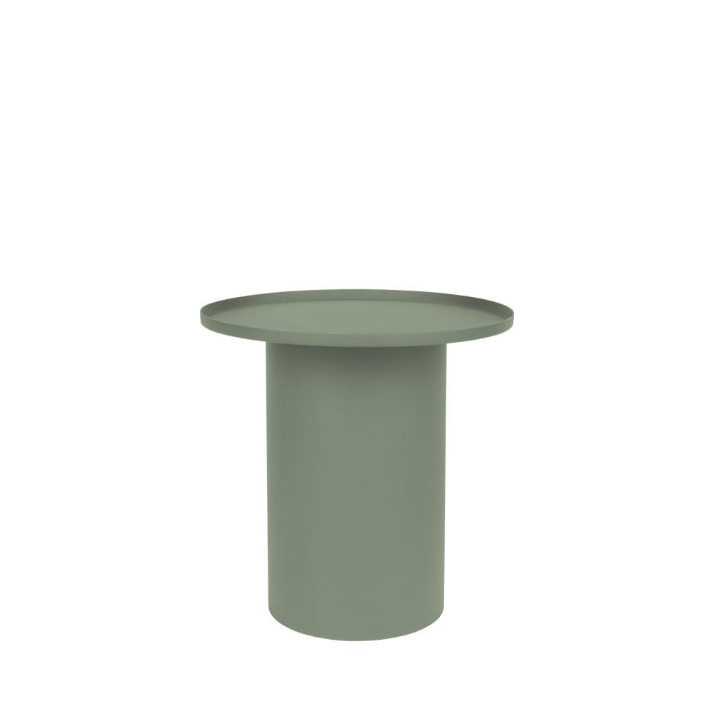SVERRE - Table d'appoint ronde en métal D45,5cm vert