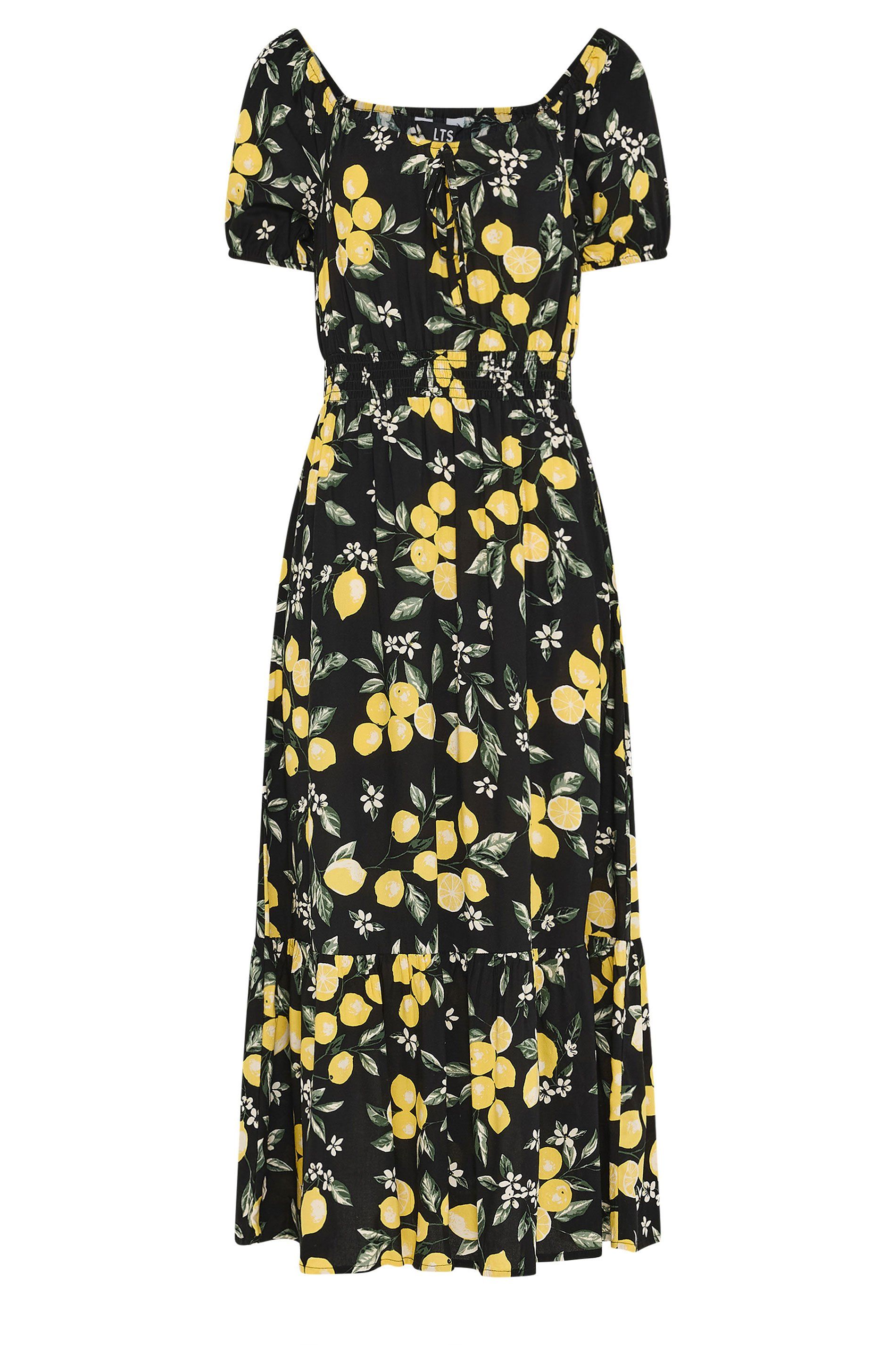 Long Tall Sally Tall Lemon Print Midi Dress