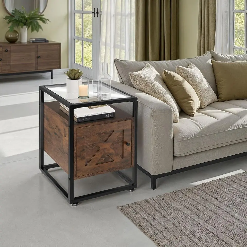 tectake Nachtkastje Kidderminster 40x43x60,5cm