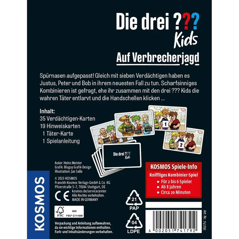 Kartenspiel 2-teilig 4 erste Puzzles