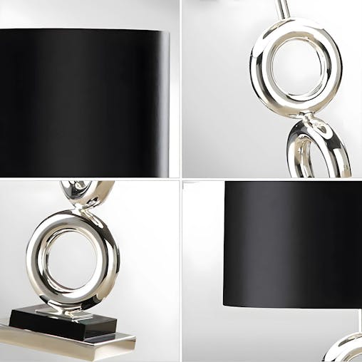 SOGA 2X Simple Industrial Style Table Lamp Metal Base Desk Lamp