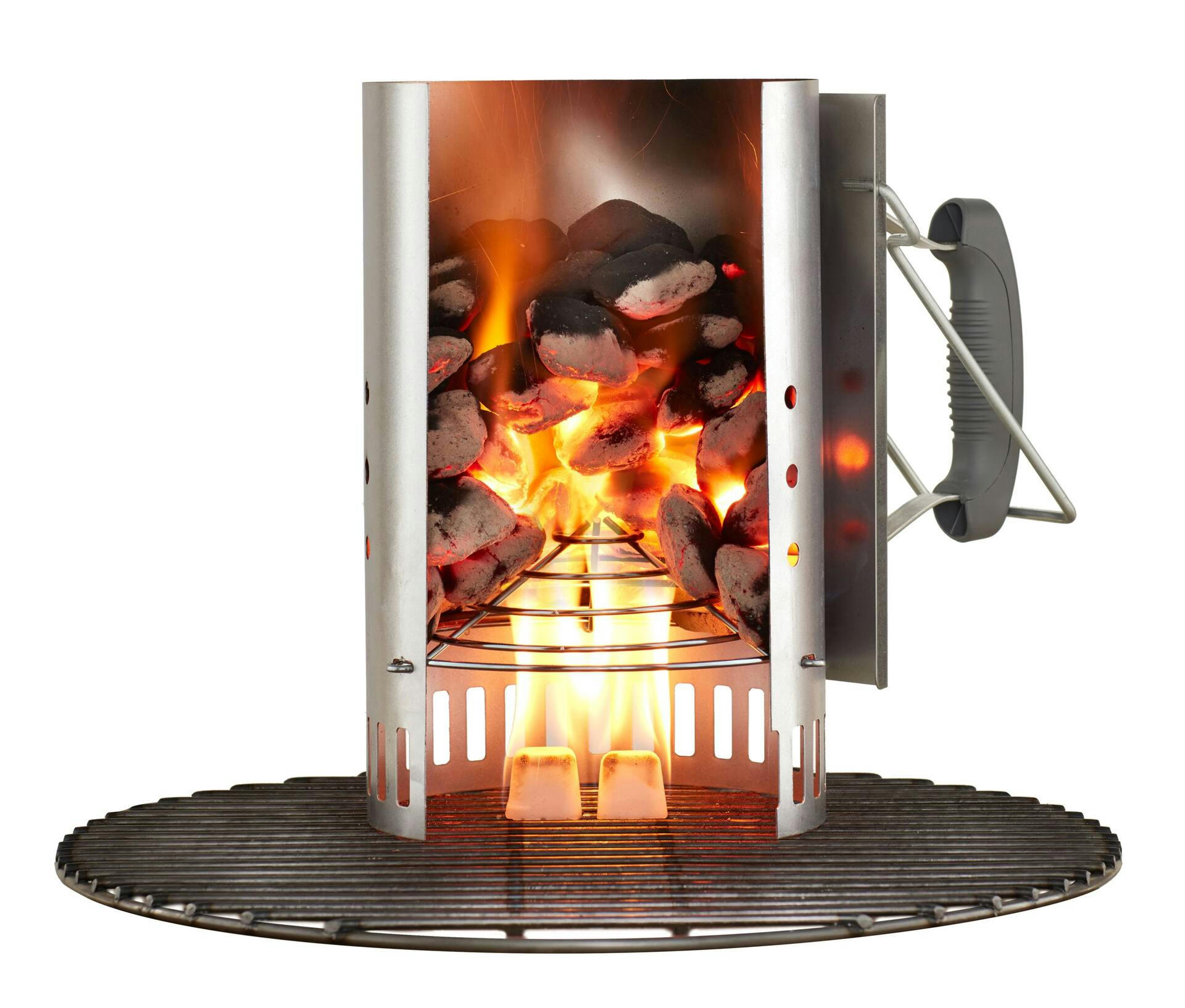 Weber Steel Charcoal Rapidfire Chimney Starter with Dual Handles