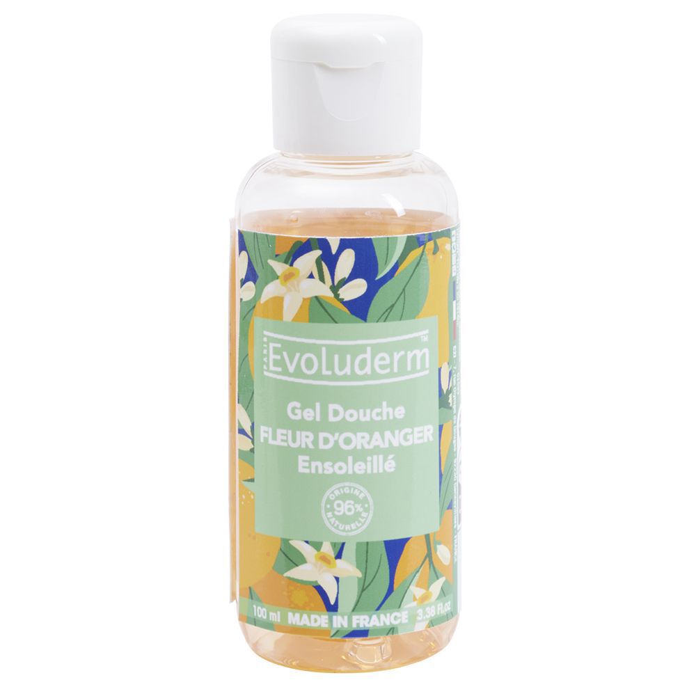 Gel douche Evoluderm fleur d'oranger ensoleillé 100ml