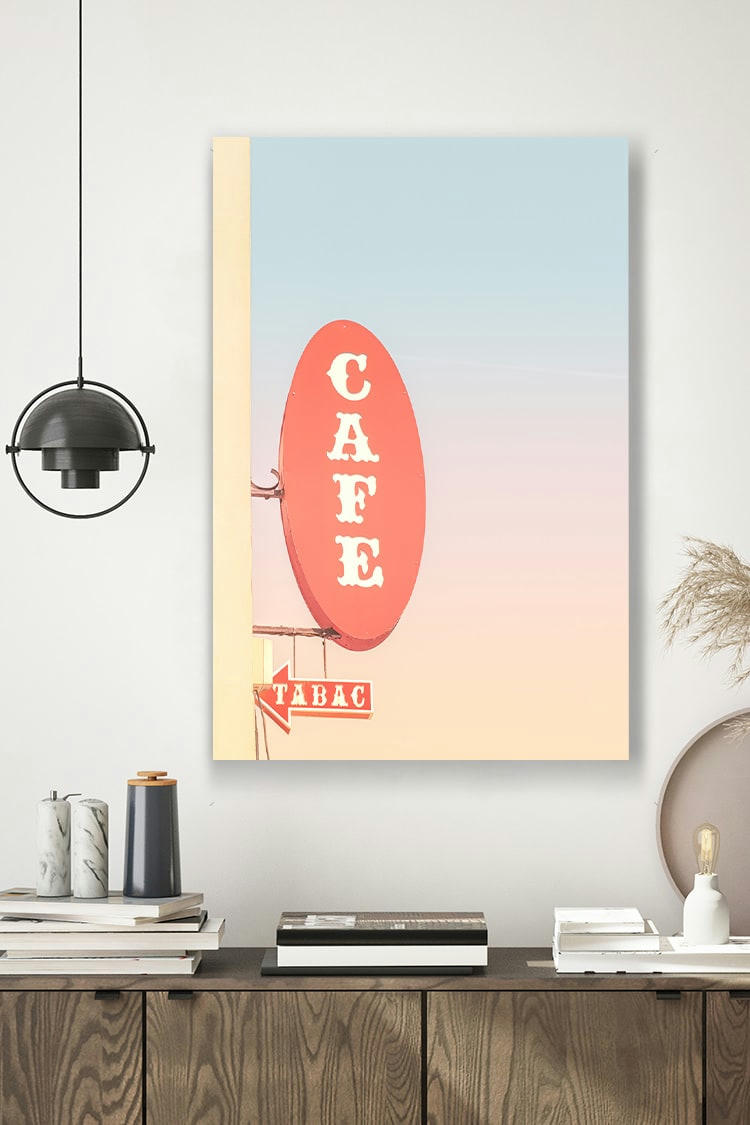 PASTEL CAFÉ - Photographie d'art de Laura Sanchez 40x60 cm sur plexi