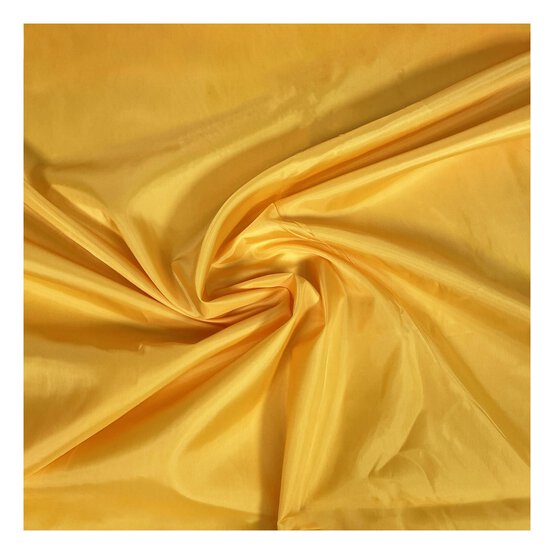 Gold Taffeta Anti-Static Lining Fabric by the Metre