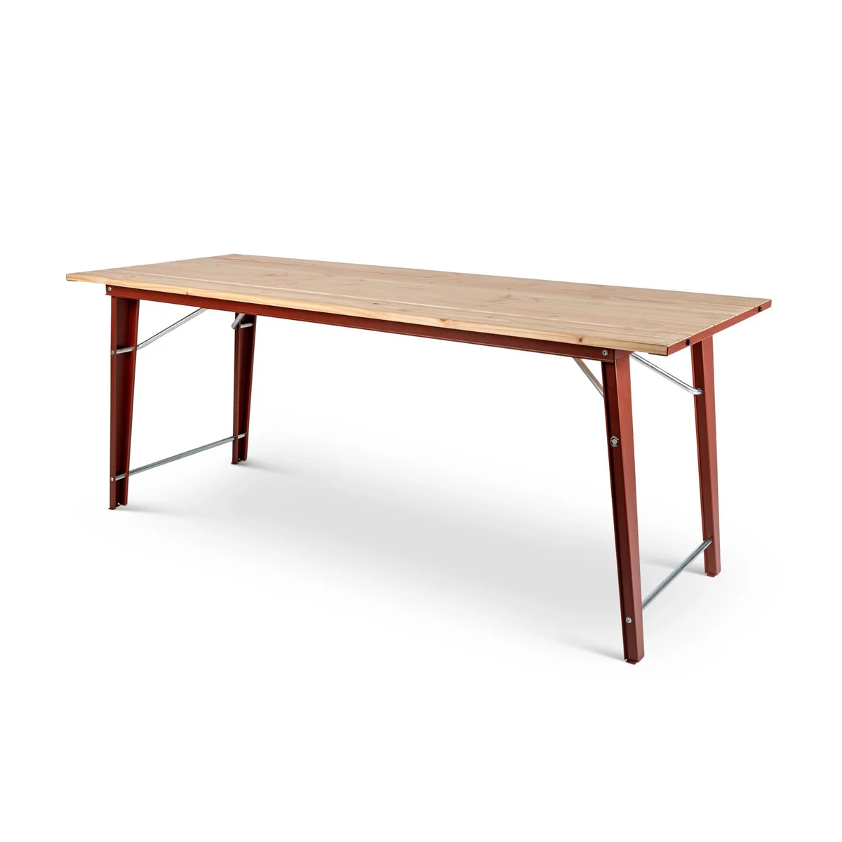 Weltevree - Salut Outdoor Tisch 190 x 70 cm, oxidrot