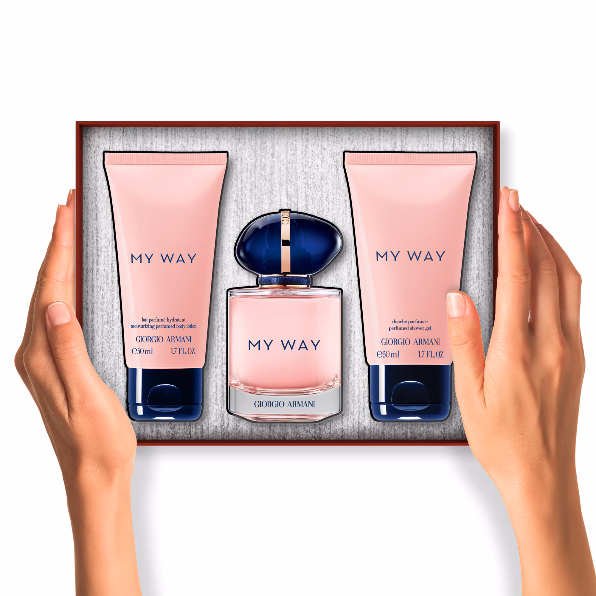 MY WAYCoffret eau de parfum + lait parfumé hydratant + gel douche