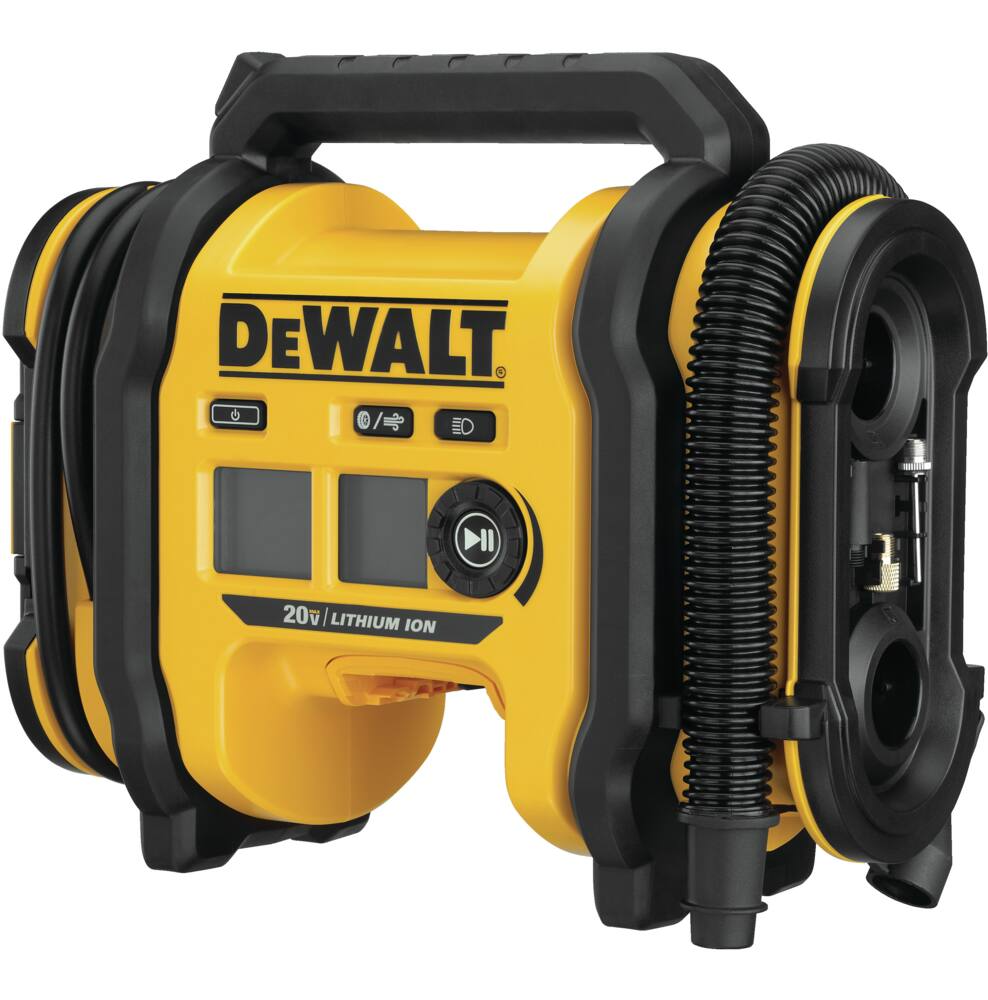 DEWALT DCC020IB 20V MAX Lithium Ion Corded/Cordless Air Inflator/Deflator, Tool Only