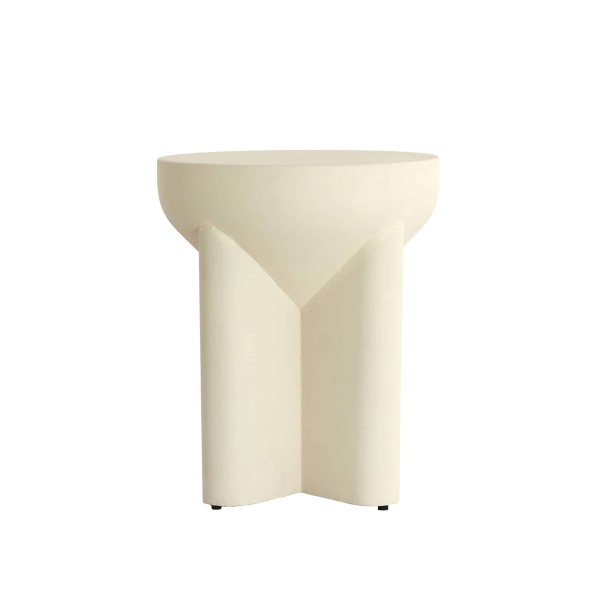 Light & Living bijzettafel Mikado - wit - Ø36cm