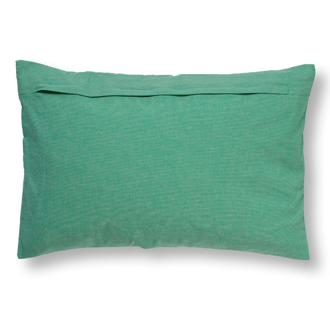 MADELIN - Coussin - vert en coton 40x60 cm avec motif fleuri