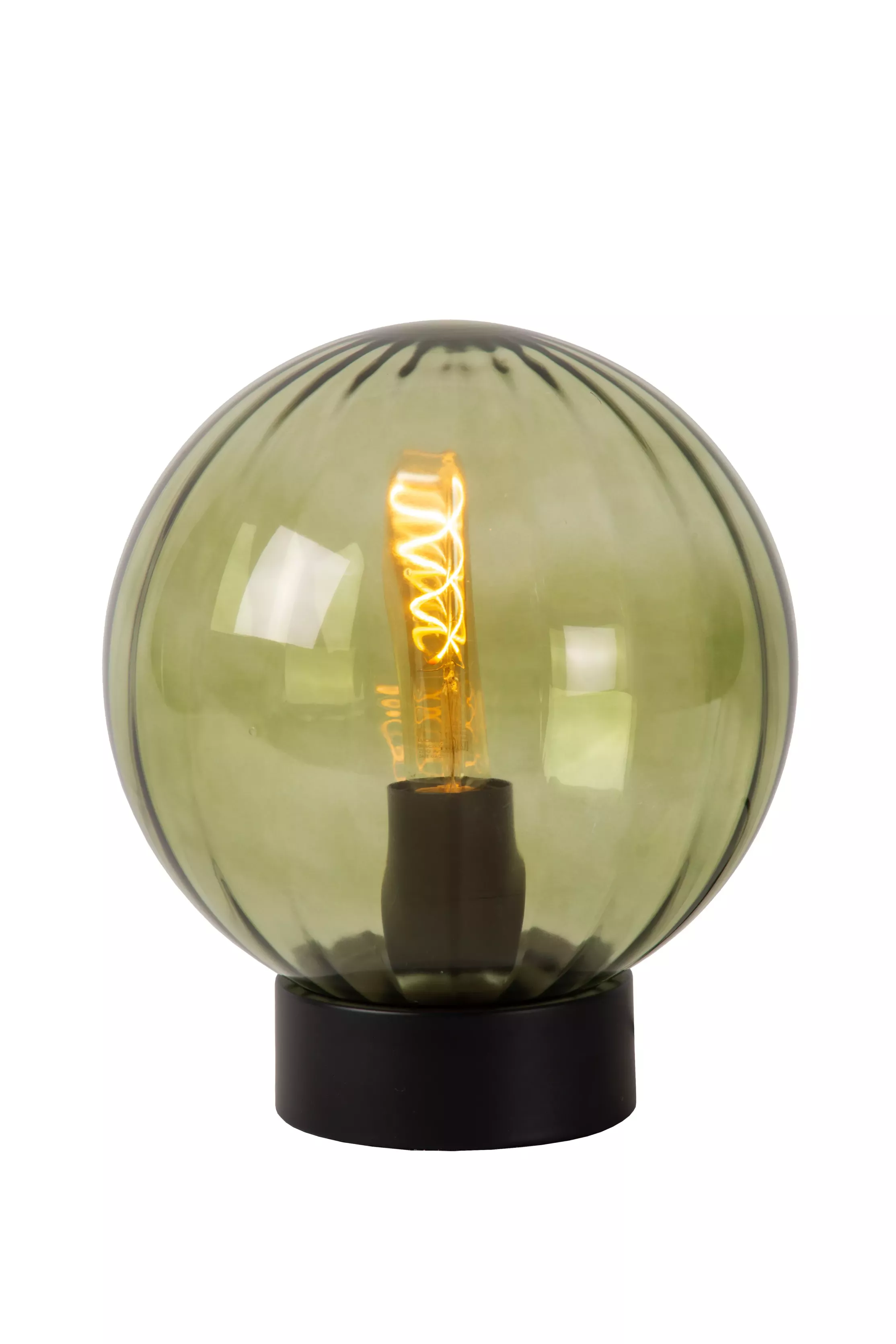 Lampa stołowazielono-czarna Monsaraz 1xE27x40W wys:29cm Lucide
