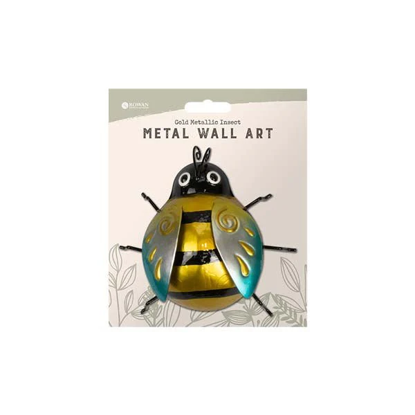 Rowan Metal Insect Wall Art Gold Metalli