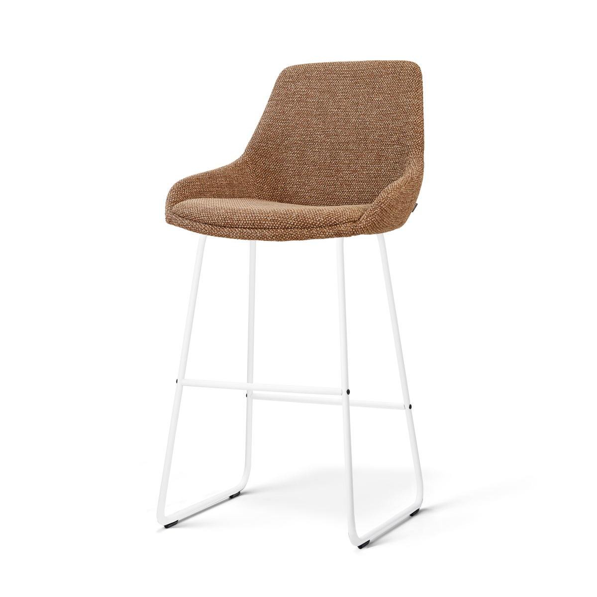 Nolon Nino-Isa barkruk bruin blend - wit onderstel - 75 cm