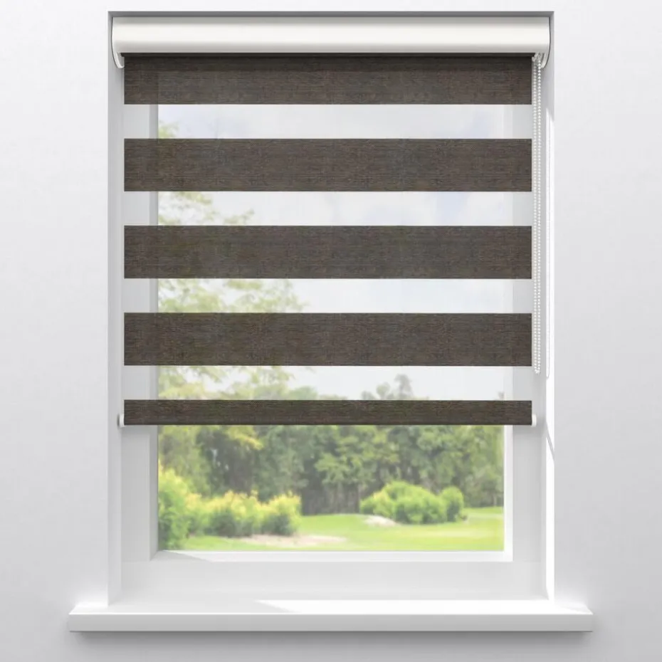 Kwantum Duo-Rolgordijnen | Fenstr Duo Rolgordijn Noan  Bruin