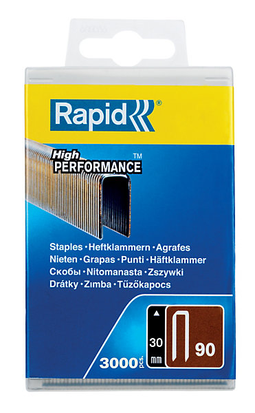 Agrafes Rapid n°90 30mm , 3000 pièces