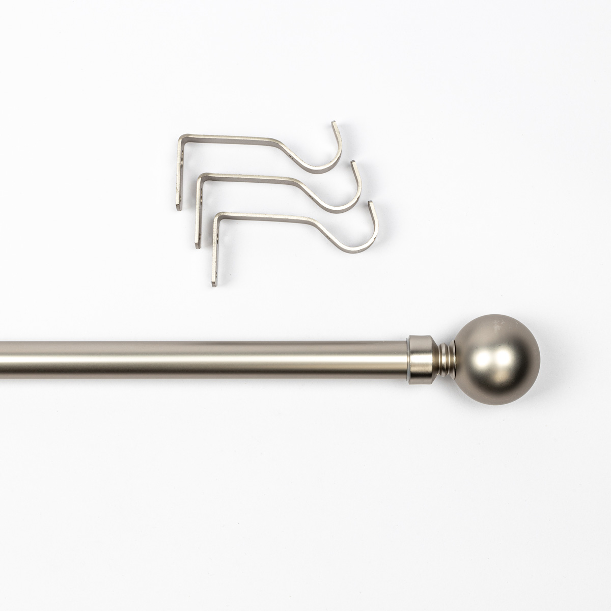 Kit varão extensível prateado 210-380cm d28cm