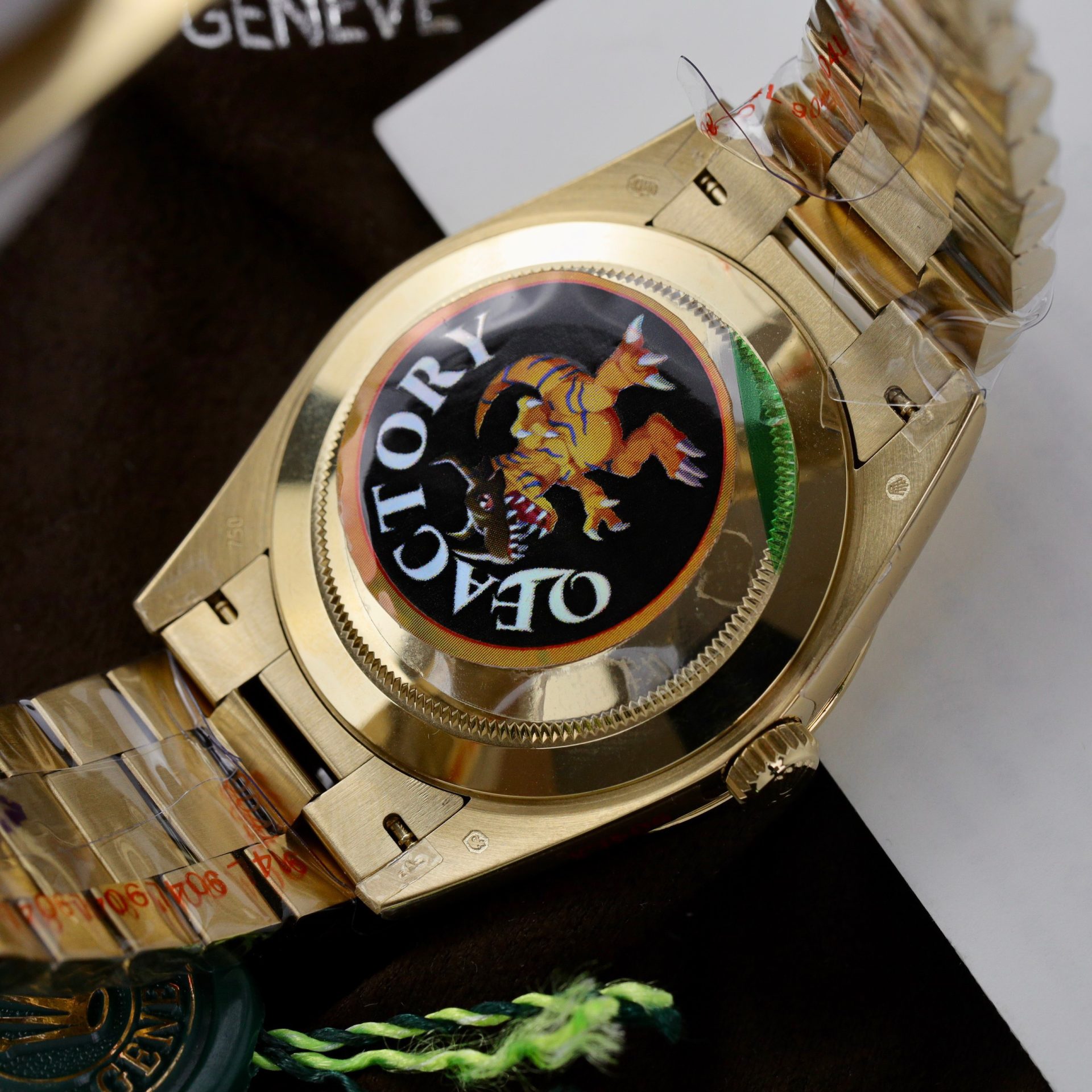 Rolex Day-Date 228238 YG Plated Ombre Green Dial 40mm Super Clone