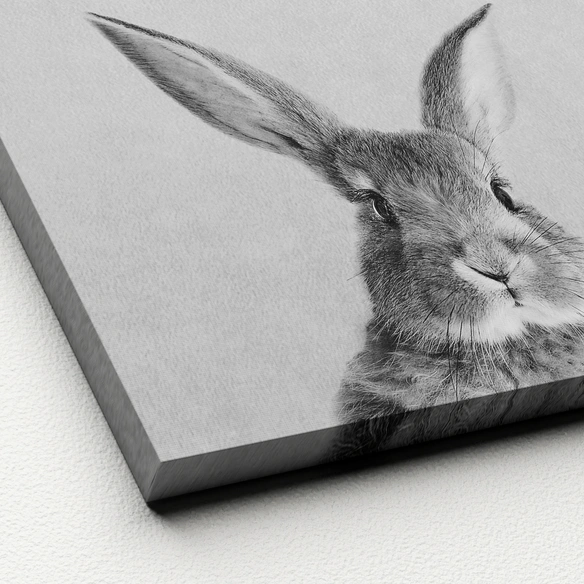 Keilrahmenbild »Rabbit«, Rahmen: Holzwerkstoff, natur
