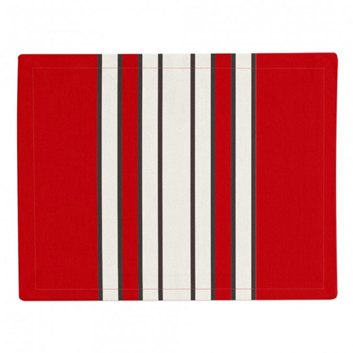 ESPELETTE - Set de table rouge 41x52 en coton