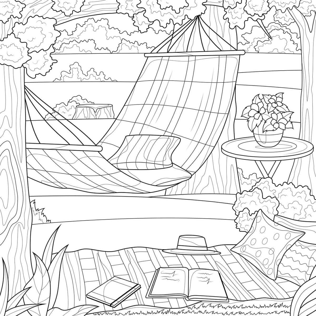 ILLUSTRATION - Tableau sur toile évasion à colorier 30x30 cm