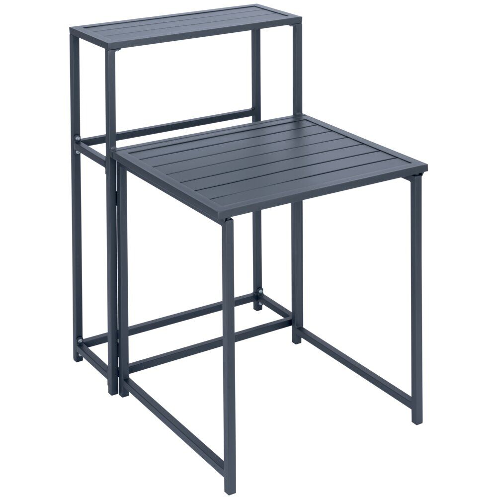 Table pour balcon Oslow pliante acier gris 60xP75xH100cm