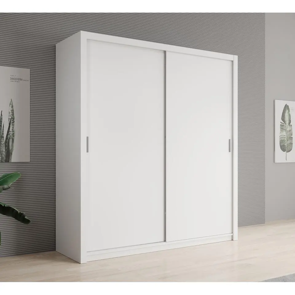 Meubella - Kledingkast Blake - Wit - 200 cm