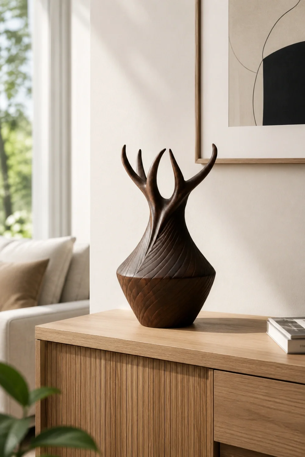 Vase Wood Sculpture #VW128