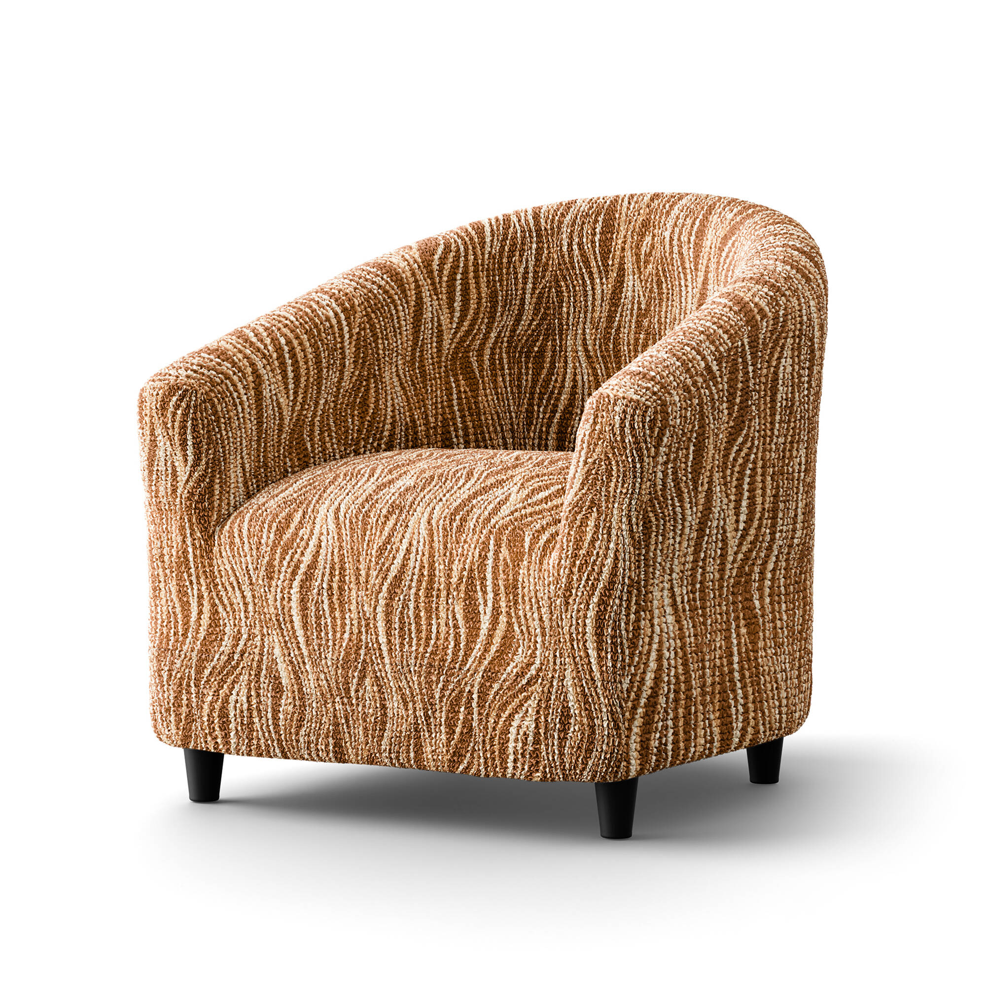 Housse microfibre bi-extensible imprimé vague spéciale fauteuil cabriolet