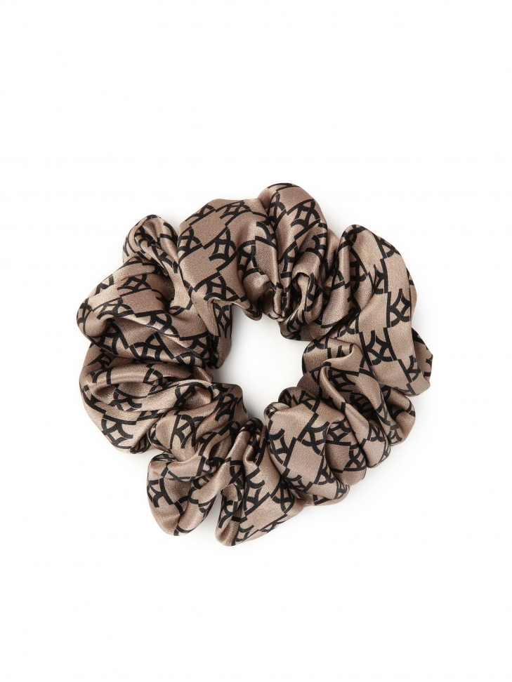 Elegant silk satin hair scrunchie
