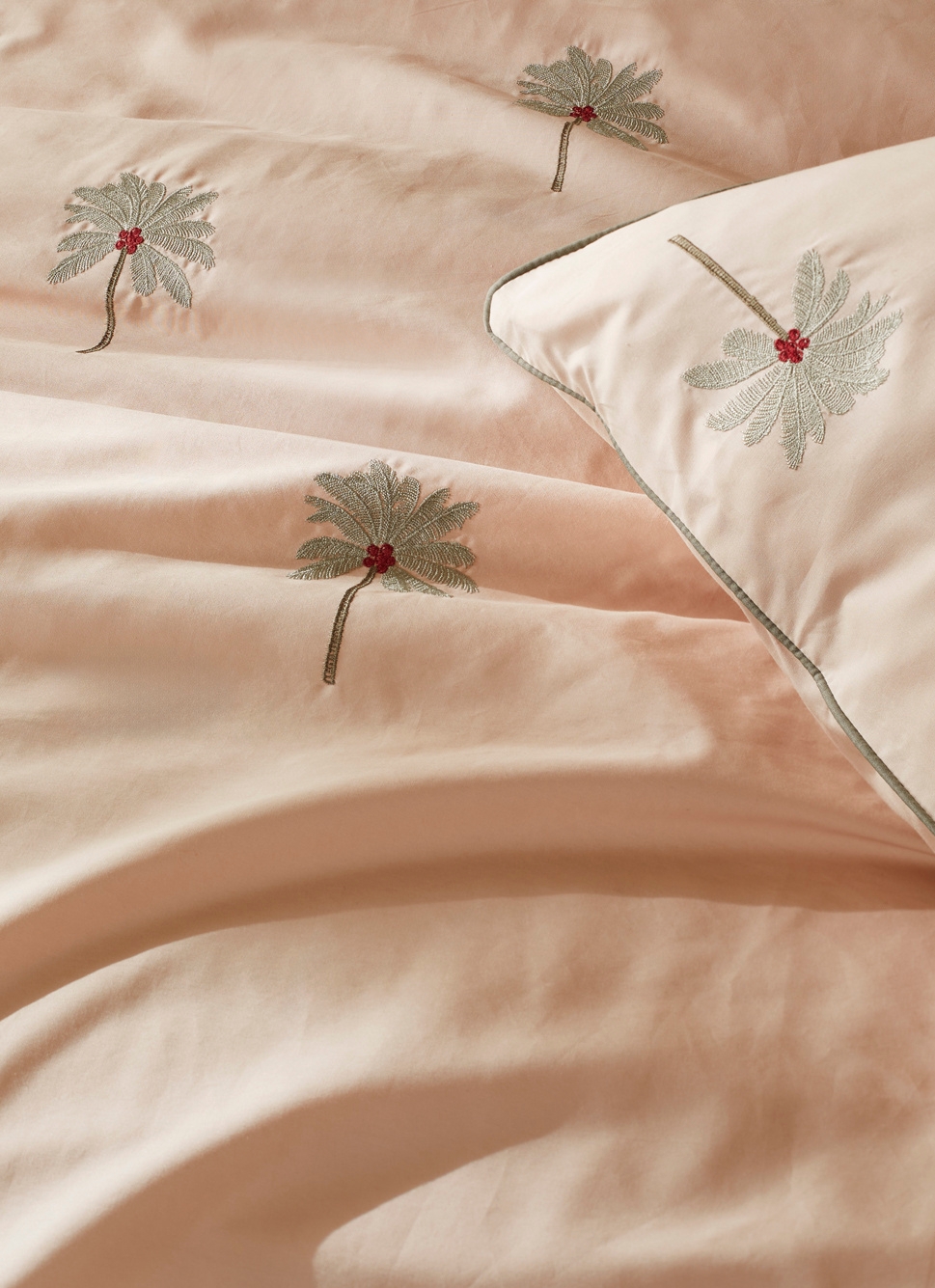 HOUSSE DE COUETTE EN PERCALE BRODÉE GUINÉE SEIGLE