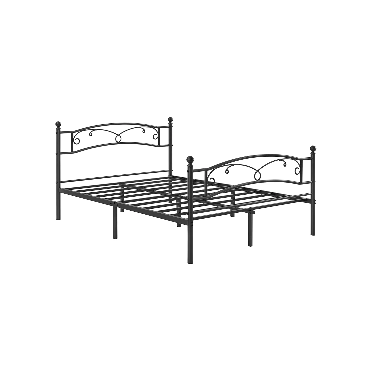Lit double 190 cm x 140 cm noir