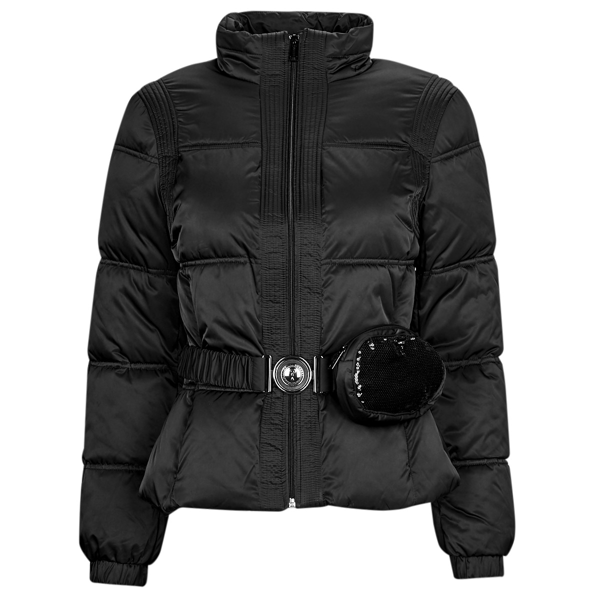 Guess - LUCIA BUM BAG PUFFA - Black
