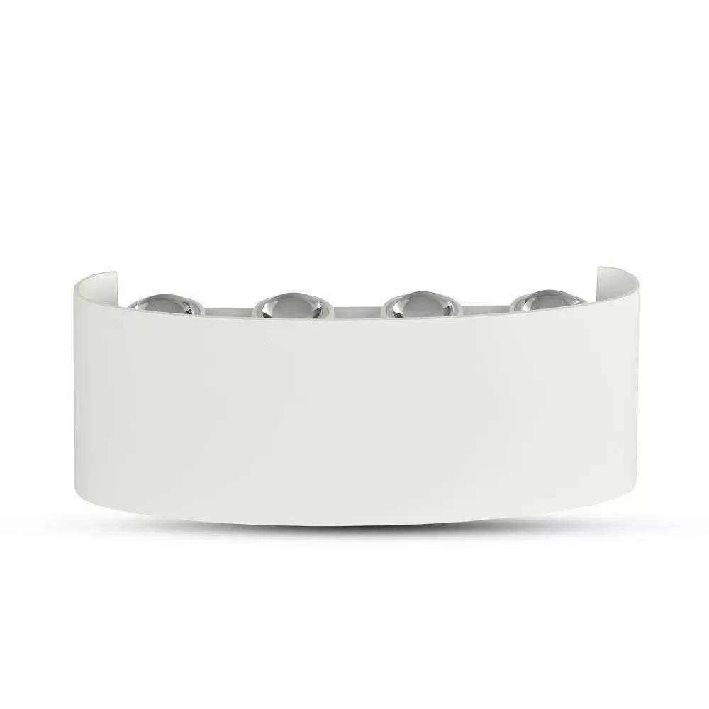 Kinkiet VT-848biały LED 1x8W 940lm wym:4,8x22x9cm IP54 V-TAC