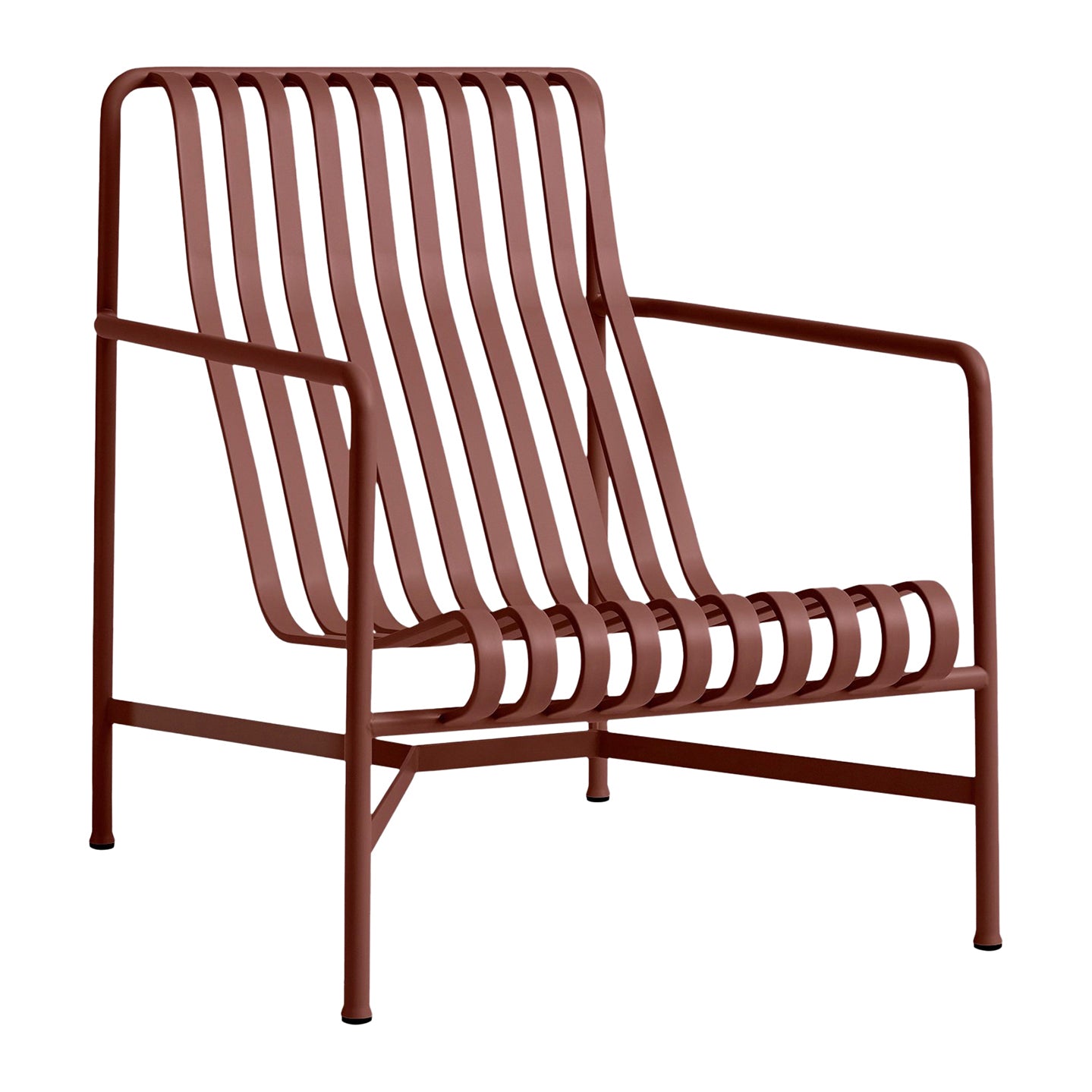 HAY Palissade Lounge Chair High - Iron Red