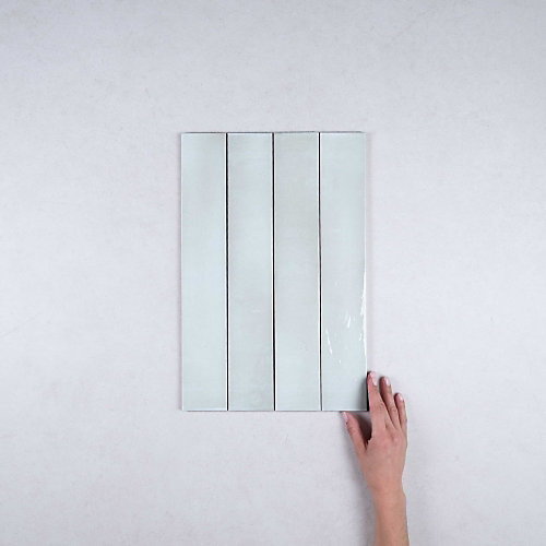 Faïence Effet Zellige MANACOR 6,5x40 mint - Les Carreaux de Jean