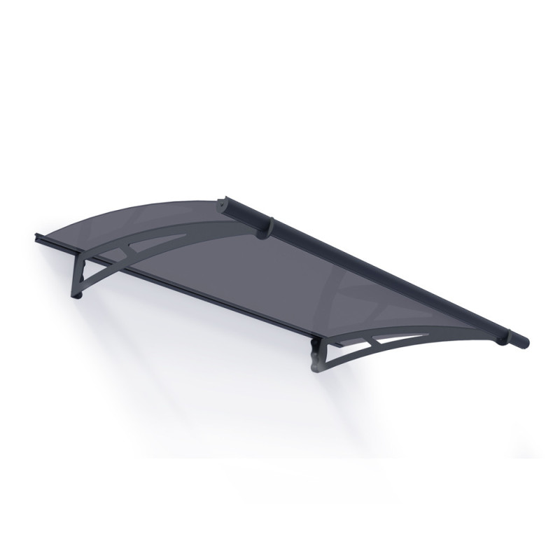 Marquise de porte Aquila gris foncé 150,5 x 91,5 cm CANOPIA