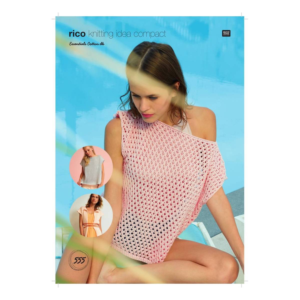 Rico Essentials Cotton DK Square Cardigan and Tops Digital Pattern 555