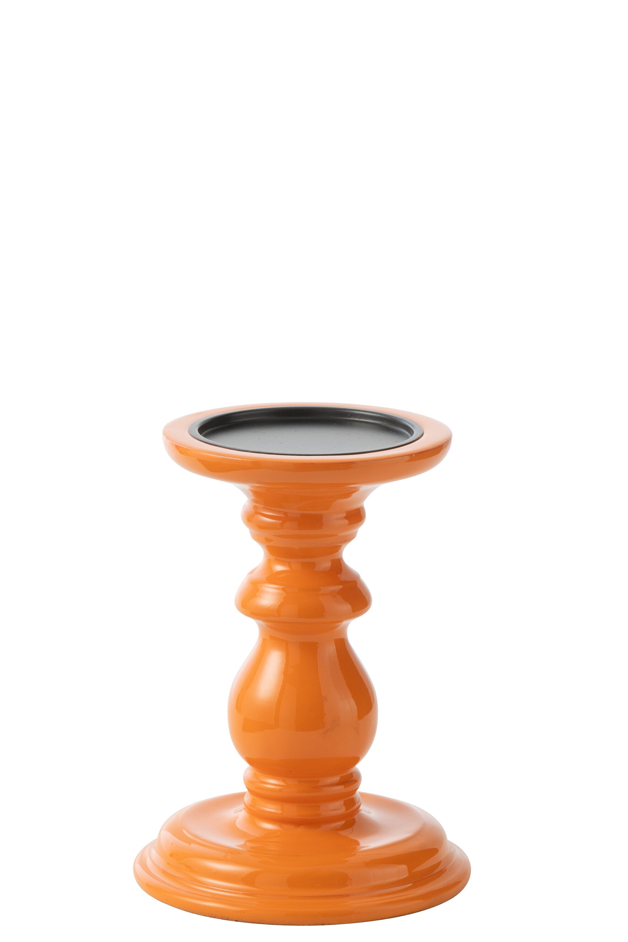 J-Line kandelaar Halter - hout - oranje