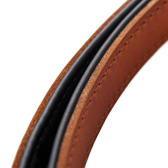 Führleine, Gr. 200 cm, cognacfarben/schwarz